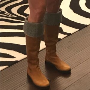 Cole Haan -Tan leather over the knee riding boots